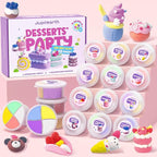 JUPITEARTH Air Dry Clay for Kids, 12 Desserts Theme Party Modeling Clay Set | by JUPITEARTH
