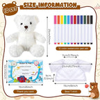 40 Pcs Make Your Own Stuffed Animal Bear Kit DIY 2026 Graduation Plush Gift 10 - Image 2