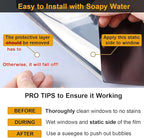 Window Privacy Film One Way Daytime Privacy Static Cling Sun Blocking Anti UV - Image 7