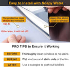 Window Privacy Film One Way Daytime Privacy Static Cling Sun Blocking Anti UV - Image 7