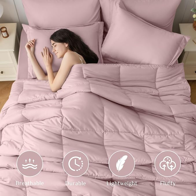 JOLLYVOGUE California King Comforter Set, Ultra-Soft Bed in a Bag Cal King Size - Image 2