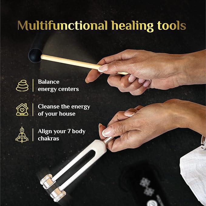 Tuning Forks for Healing Set — Essential Yoga and Meditation Accessories & - Image 5
