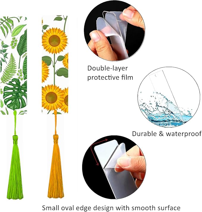 30Pcs Clear Acrylic Bookmark Blanks - Image 3