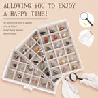Bfttlity Acrylic Rock Display Case, 54 Grids Rock Collection Box - Image 3