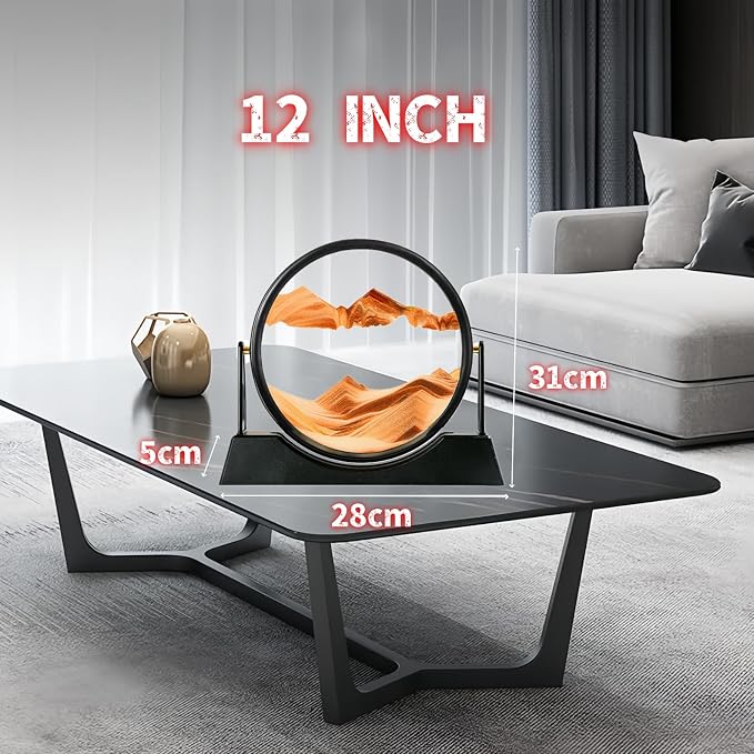 ZSDSZDZY Moving Sand Art Picture Liquid Motion, 3D Quicksand Décor, Deep Sea - Image 6