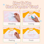 HTVSTD Dark Boho Heat Transfer Vinyl 8Sheets 12×10in Iron on Vinyl | Pastel - Image 3