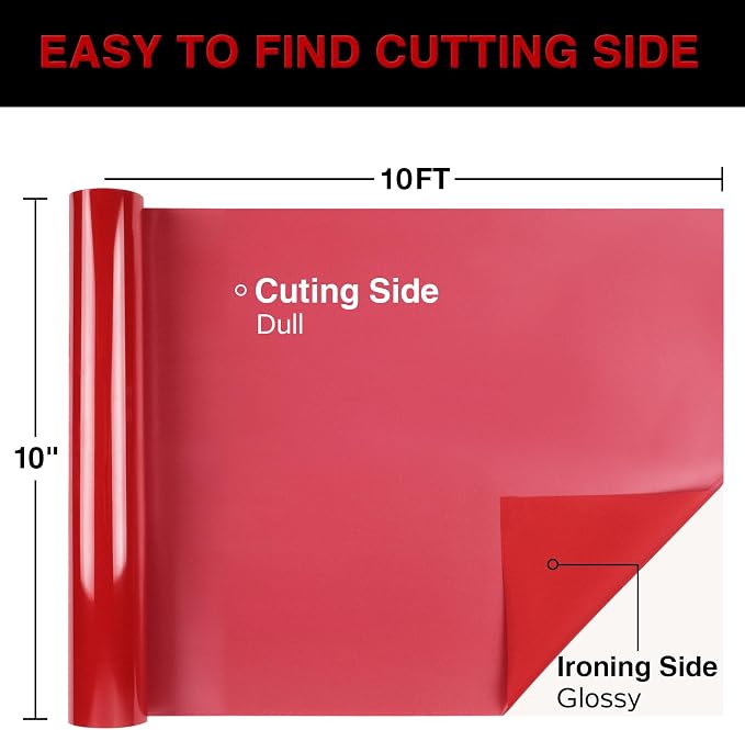 TORC Red Puff 3D HTV Vinyl Heat Transfer, Bags | Easy Cut & Weed | Compatible - Image 3