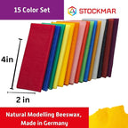 Stockmar Natural Modelling Beeswax: 15 Assorted Colors of Beeswax Sheets Safe - Image 4