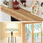 14 PCS Reusable Border Flower Stencils - Image 5