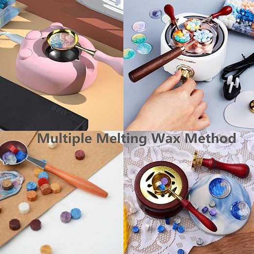 Metallic Assorted Wax Seal Beads, 832 Pieces Octagon Sealing Wax Pellets in 32 - Image 5