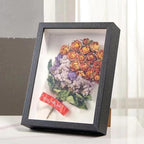 2 Pack 6x8 Shadow Box Frame，HD Glass Wooden Black Hollow Photo Frame, Seashell - Image 2