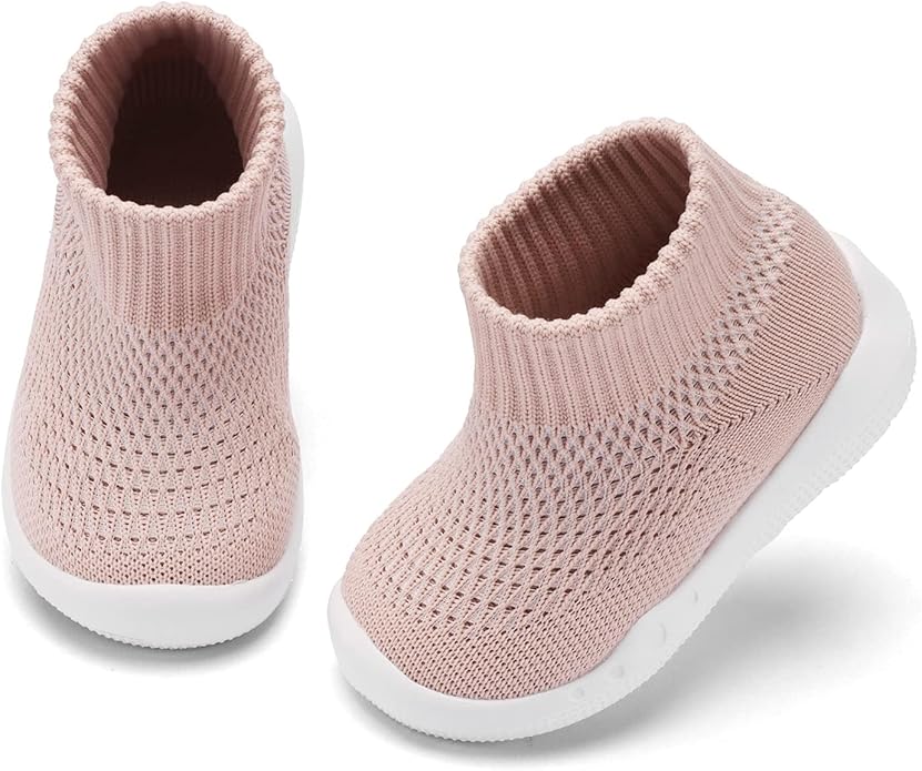 Engtoy Baby Shoes & Socks - Non-Slip Breathable Slippers with Soft Rubber Sole - Baby Boys & Girls Slip On Sneakers
