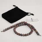 8mm Matte Picasso Jasper Bead, 15-Inch Matte Round Loose Stone Beads - Image 7