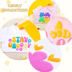 Tintnut Banana Yellow Neon Puff HTV Vinyl Roll, easy cut & weed, stretch - Image 4