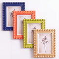 4 Pack 5 x 7 Picture Frame, Wood Beaded Boho Photo Frame, Vintage Photo Display by Chitidr