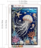 ZQEATRY Jellyfish Coral Reef Special Shape Diamond Art Kits - Image 6