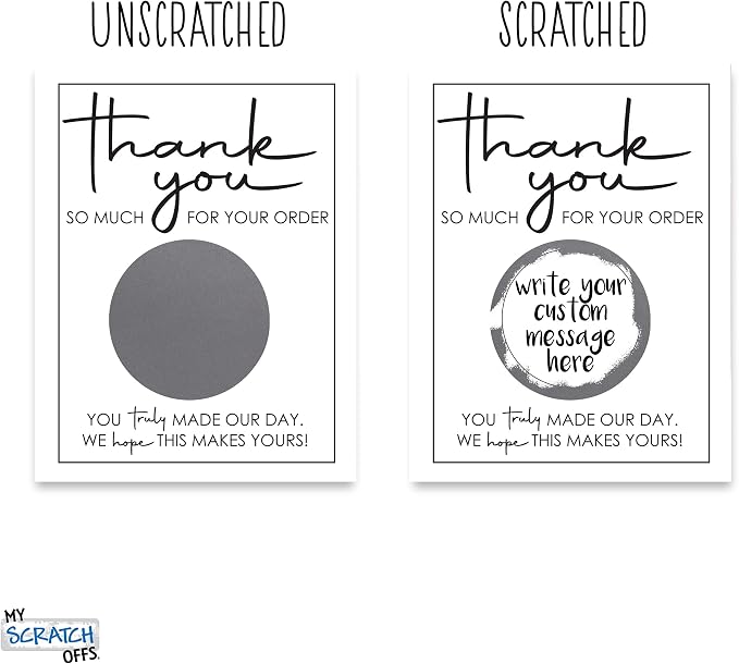 My Scratch Offs DIY Make Your Own Scratch Off Small Business Thank you Gift - Image 4