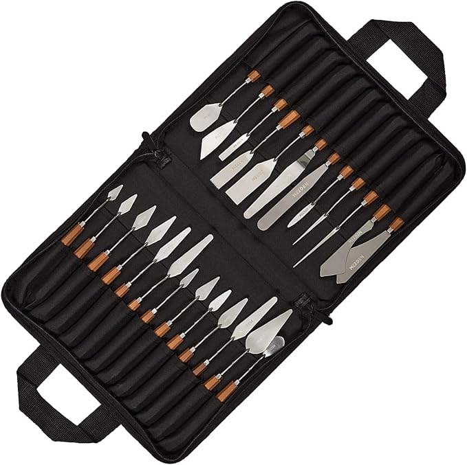 MEEDEN Artist Painting Knife Set: 25Pcs Assorted Stainless Steel Palette Knives by MEEDEN