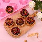 HUAKENER 2 Pcs Mini Fluted Cake Pan, 6-Cavity Fluted Cake Mold, Non-stick - Image 4