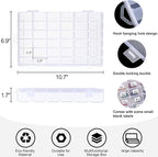2 Pack 36 Grids Clear Plastic Organizer Box - Image 7