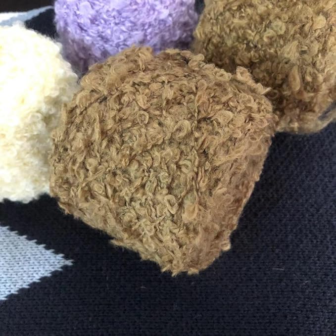 50g Soft Plush Wool Acrylic Fancy Loop Yarn by Namzi