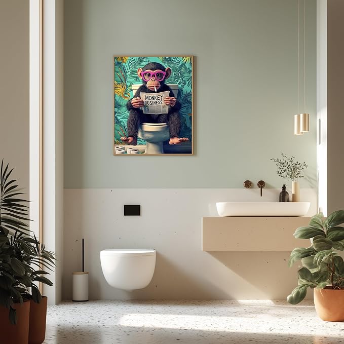 HMZephitiquc Paint by Numbers for Adults Monkey, Funny Paint by Numbers Kit for - Image 3