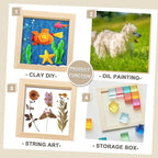 Kathfly 48 Pcs 6 x 6" Wood Panel Boards, Unfinished Wood Canvas Panels - Image 6