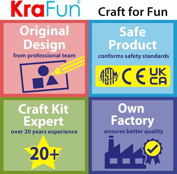 KRAFUN Unicorn Animal Sewing Keyring Kit - Image 7