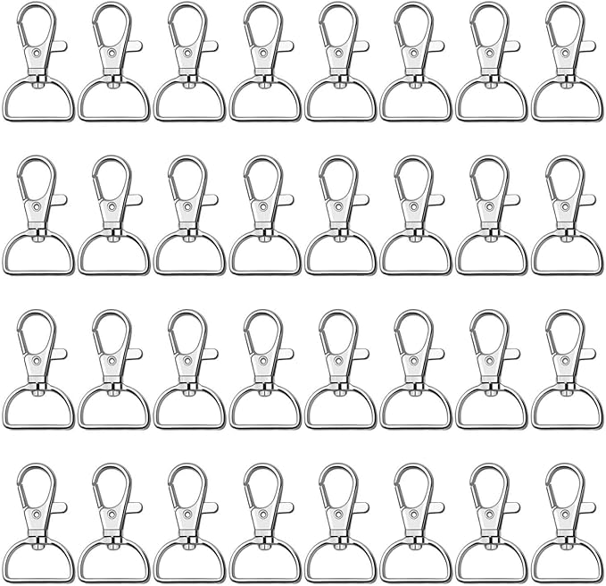 Key Chain Clip Hook, Anezus D Ring Clip Keychain Lanyard Swivel Snap Hooks Clip by anezus