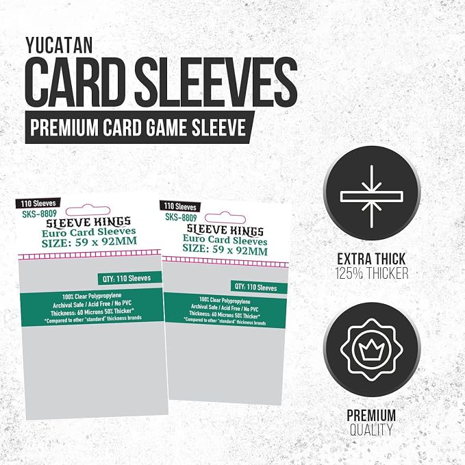 Sleeve Kings Euro Card Sleeves 59 X 92 mm - Image 4