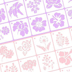 JULMELON Flower Stencils for Wood - Image 6