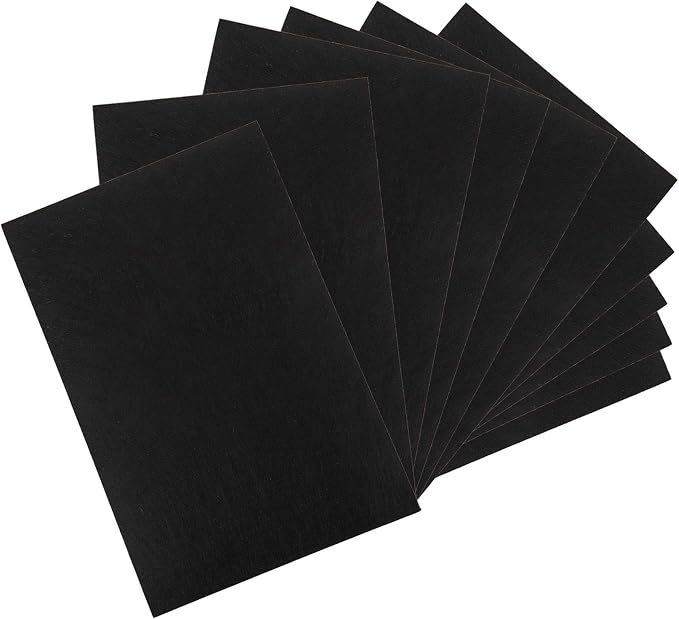 WUWEOT 10 Pack Black Stiff Felt Sheet, 17x11.8 Inches Fabric Hard Felt Squares by WUWEOT