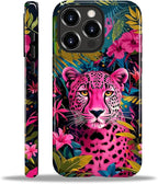 ZHEGAILIAN Case for iPhone 14 Pro, Panther Leopard Flower Durable Shockproof by Home