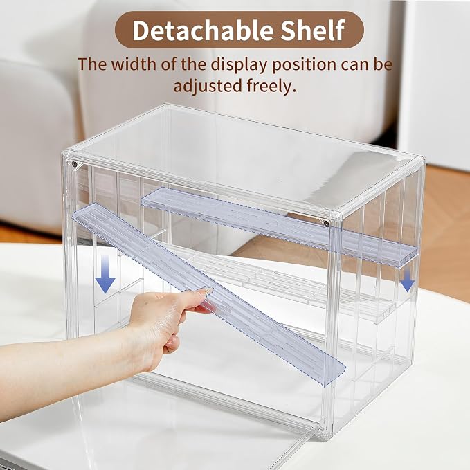 Display Case for Collectibles 4 Layer Updated Adjustable Acrylic Display Case - Image 2