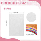 MECCANIXITY 5 Sheets Silver Shiny Foam Sheets, 8 Inch x 12 Inch Sparkle EVA - Image 2