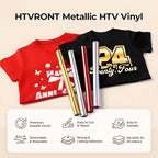 HTVRONT Red Metallic HTV Vinyl - Image 2