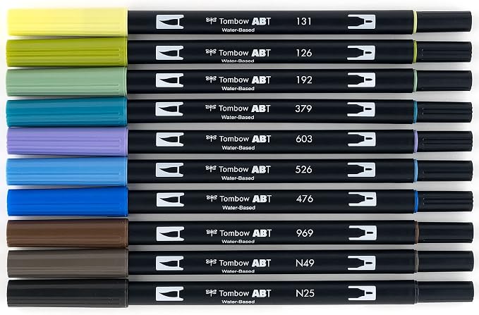 Tombow 56169 Dual Brush Pen Art Markers, Brush and Fine Tip Markers - Image 2