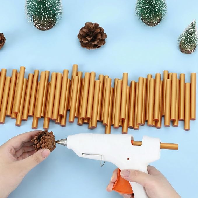 72 Pack Metallic Gold Hot Glue Sticks Full Size, 0.43x4 in Sealing Wax Sticks - Image 6