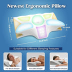 Cervical Pillow for Neck Pain Relief, Cooling Contour Memory Foam Pillows - Image 5