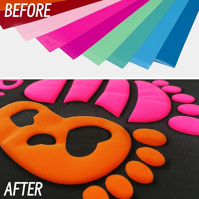 Turquoise Puff Vinyl Heat Transfer - Image 5