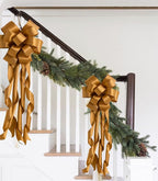 HUIHUANG Copper Satin Wired Ribbon 1-1/2 inch Copper Colored Wire Christmas - Image 5