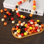 240pcs 16mm Wooden Beads Fall Wood Beads 6 Colors Hole:6mm Round Spacer Beads - Image 7