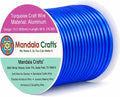 Mandala Crafts 13 Gauge True Blue Anodized Aluminum Craft Wire, 60 FT | Colored by MandalaCrafts