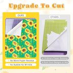 Tintnut Sunflower Permanent Vinyl 8 Sheets 12"x10" Yellow Adhesive Vinyl | - Image 4