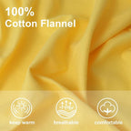 59”W Cotton Flannel Fabric, Super Soft 150GSM, Medium Weight Solid Arts & - Image 4