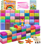 Air Dry Clay 76 Colors, Modeling Magic Clay Gift by Unknown