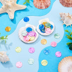Shell Connector Charms Natural Capiz Shell Slice - Image 7