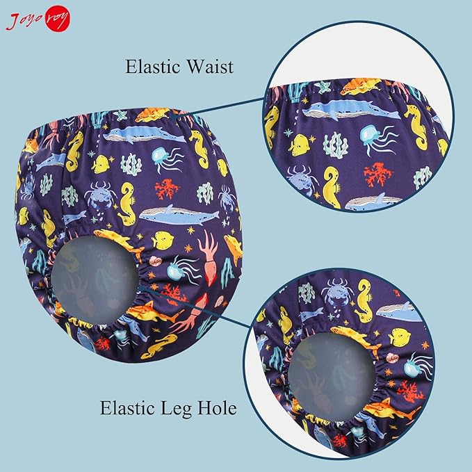 Joyo roy Plastic Underwear for Toddlers Cloth Diaper Cover Rubber Pants for Toddlers Diaper Covers for Boys Rubber Underwear for Toddlers Plastic Pants Plastic Diaper Covers for Toddlers Boys 6T