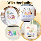 Tintnut Watercolor Gradient Heat Transfer Vinyl, stretch washable, suitable - Image 5