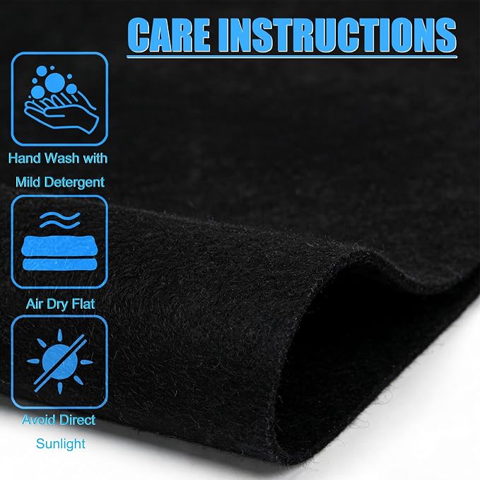 YOUEON 2 Pcs 36"x72" Large Black Felt Fabric - Image 5